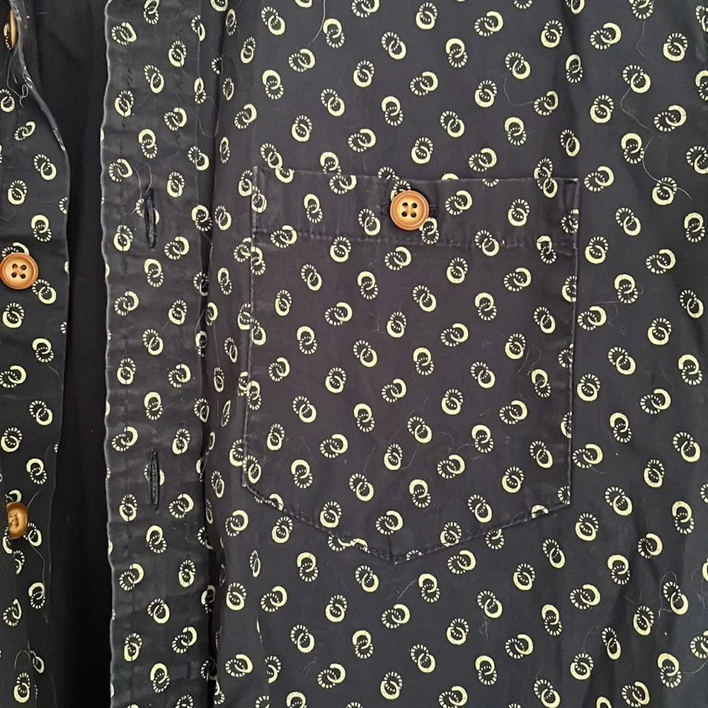 Patterned Short Sleeve Button Up - Picture 3 of 5